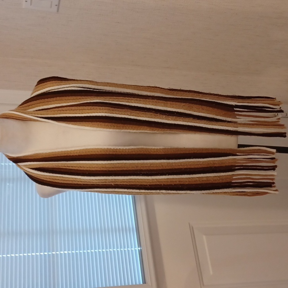 4/$30 Brown & Tan Knit Scarf